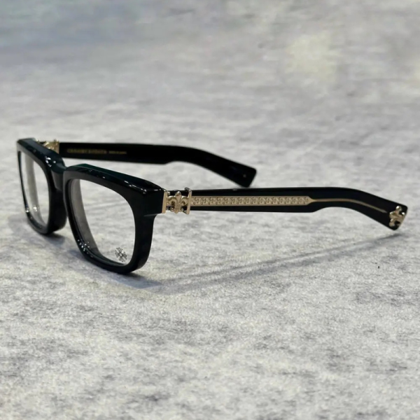 CHROME HEARTS SEE YOU IN TEA BLACK GOLD PLATED