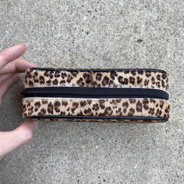 Chrome Hearts Cheetah Print Glasses Case