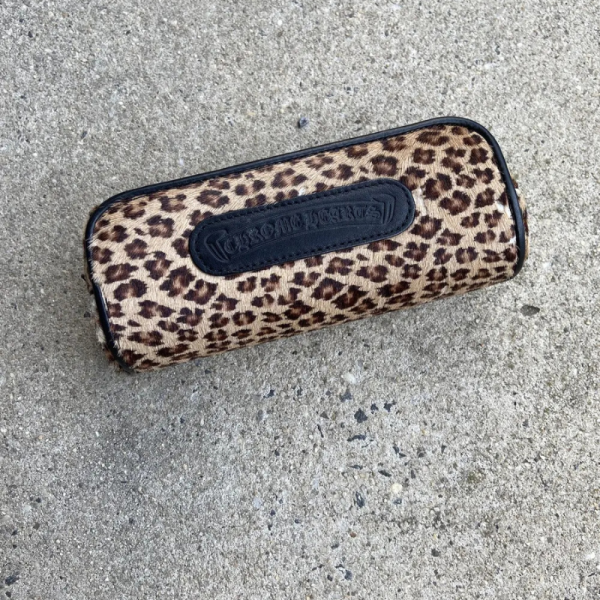 Chrome Hearts Cheetah Print Glasses Case