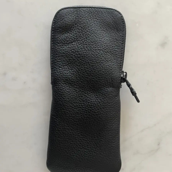 Chrome Hearts Leather Glasses Soft Shell Case Pouch