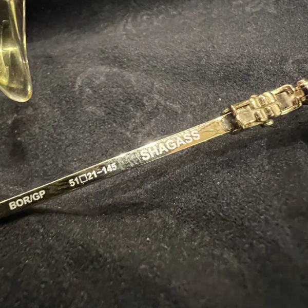 Chrome Hearts ‘Shagass’ Gold Glasses